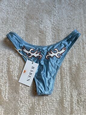 Baben Thalia bikini bottom blue western